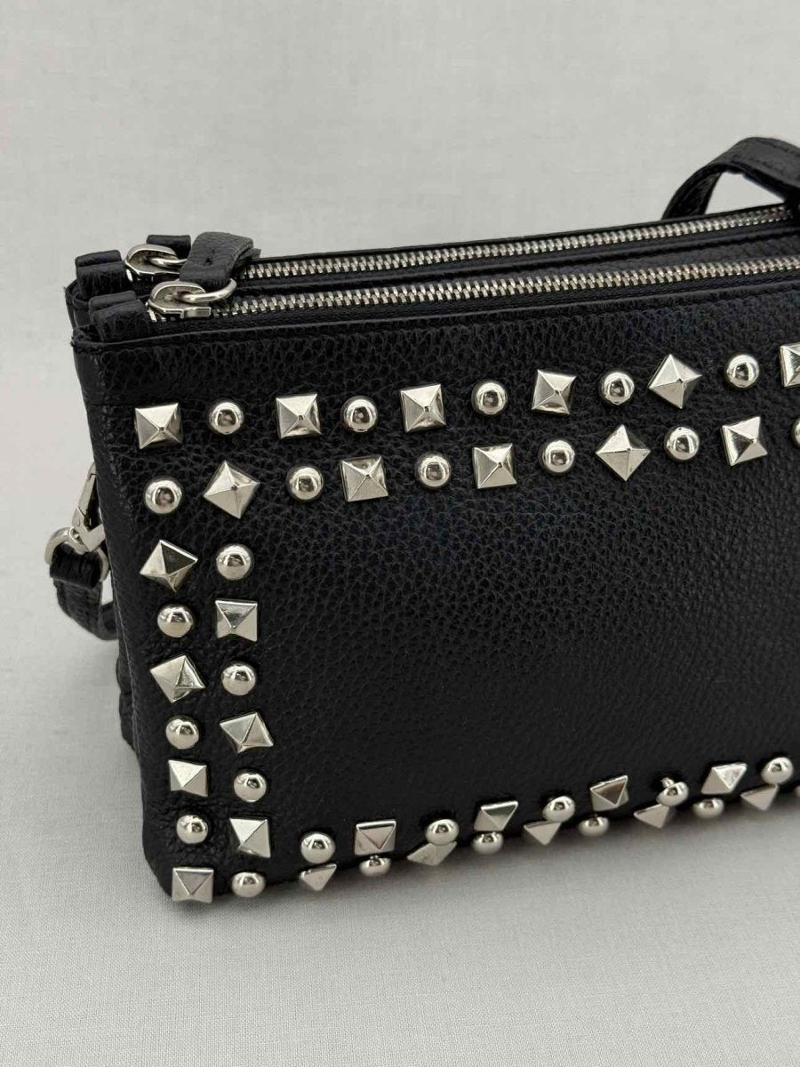 Pre - loved LAISA Black Studded Crossbody at Reems Closet