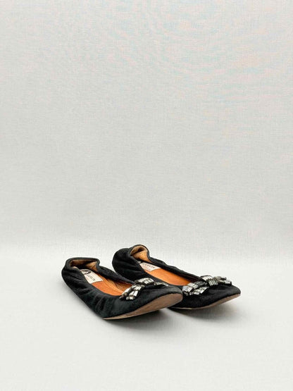 Pre - loved LANVIN Black Size EU 37 Ballet Flats at Reems Closet