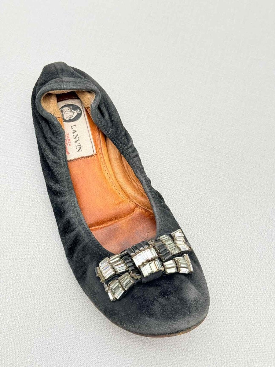 Pre - loved LANVIN Black Size EU 37 Ballet Flats at Reems Closet