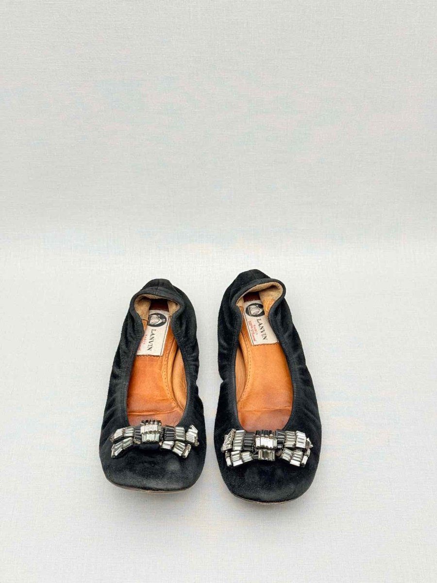 Pre - loved LANVIN Black Size EU 37 Ballet Flats at Reems Closet