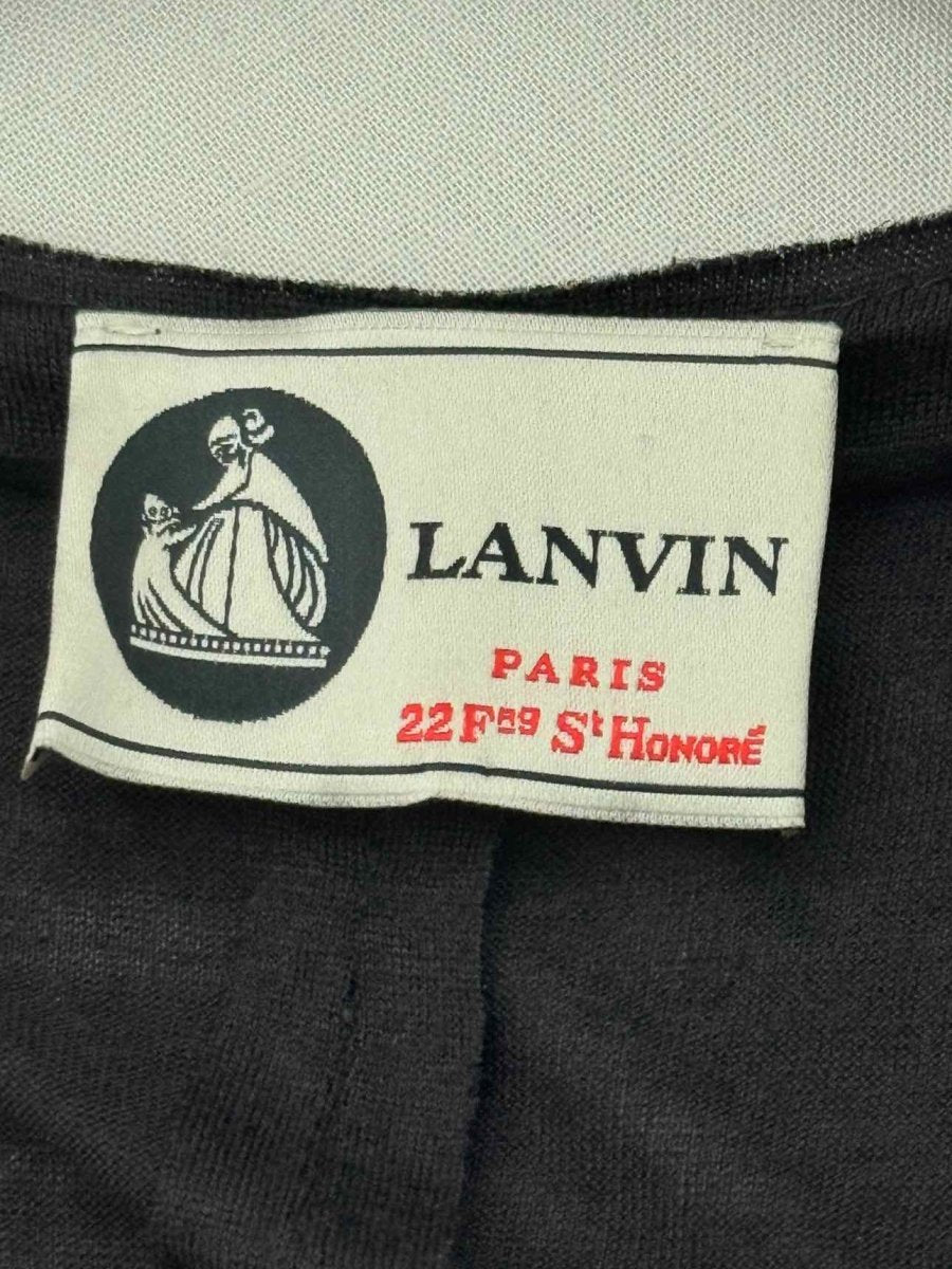 Pre - loved LANVIN Black Size US 2 Midi Dress at Reems Closet