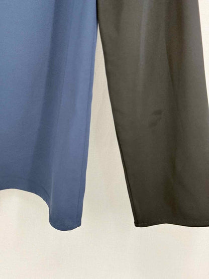 Pre - loved LANVIN Blue & Black Size Medium Top at Reems Closet