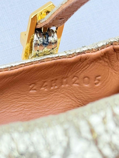 Pre - loved LANVIN Mary Jane Metallic Gold Size EU 39 Ballet Flats at Reems Closet