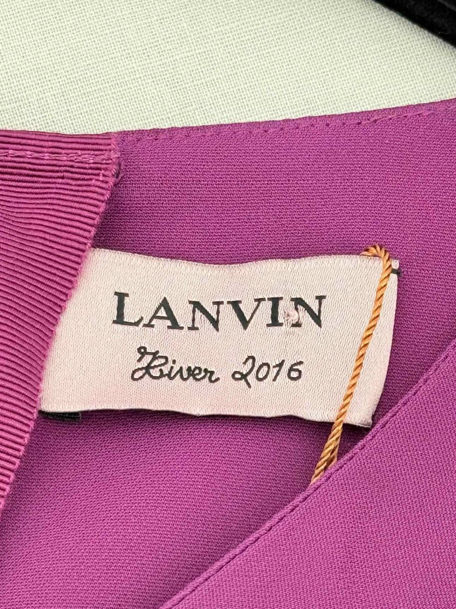 Pre - loved LANVIN Plum Size US 8 Long Dress at Reems Closet