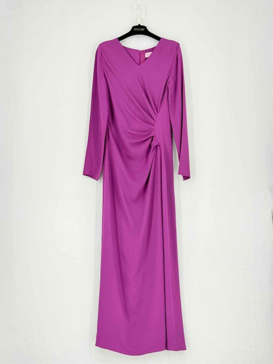 Pre - loved LANVIN Plum Size US 8 Long Dress at Reems Closet