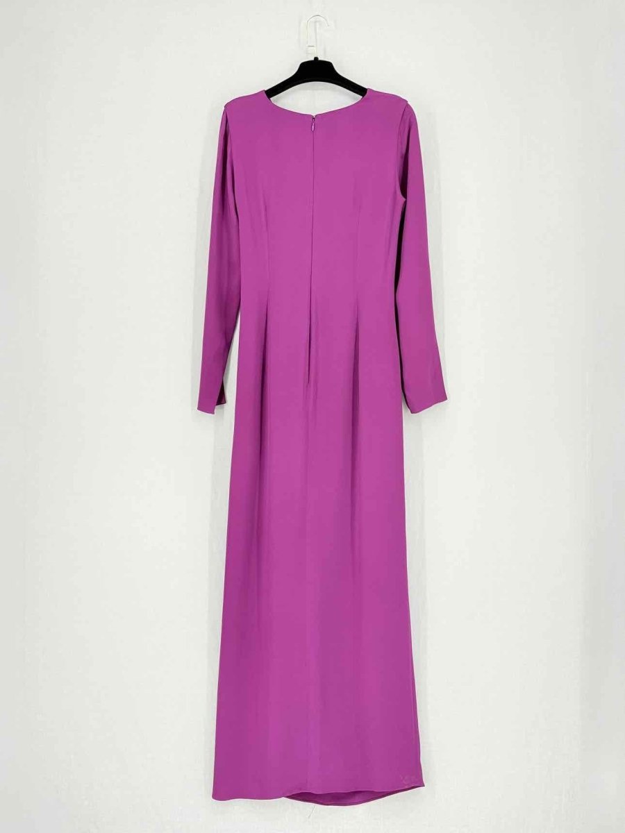 Pre - loved LANVIN Plum Size US 8 Long Dress at Reems Closet