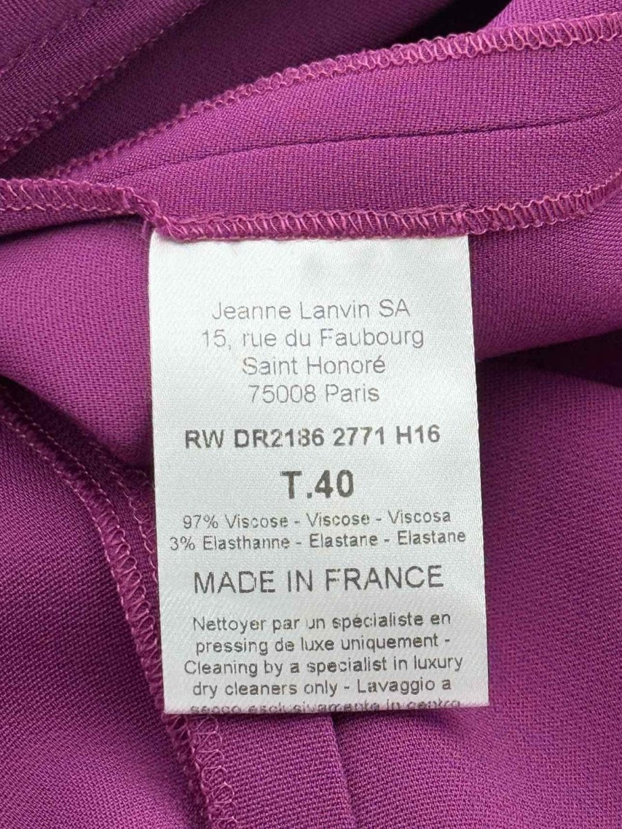 Pre - loved LANVIN Plum Size US 8 Long Dress at Reems Closet