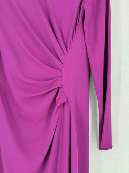 Pre - loved LANVIN Plum Size US 8 Long Dress at Reems Closet