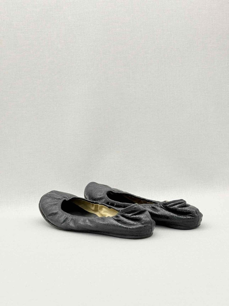 Pre-loved LANVIN Scrunch Black Size EU 38 Ballet Flats at Reems Closet