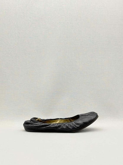 Pre-loved LANVIN Scrunch Black Size EU 38 Ballet Flats at Reems Closet