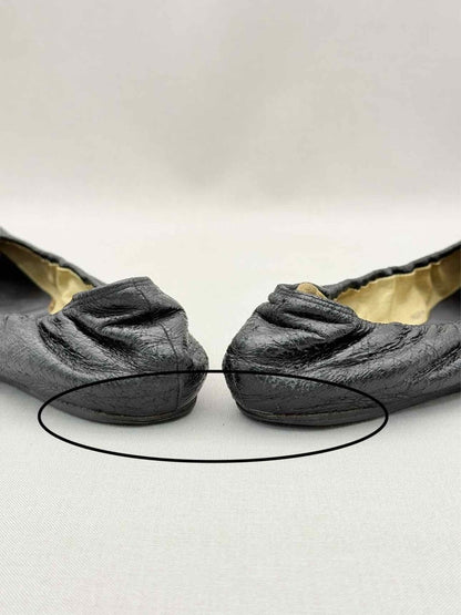 Pre-loved LANVIN Scrunch Black Size EU 38 Ballet Flats at Reems Closet