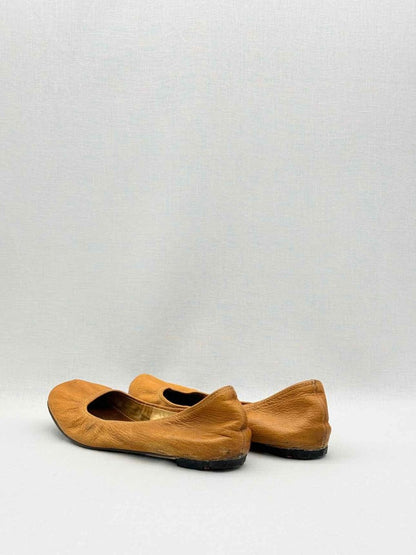 Pre-loved LANVIN Scrunch Tan Size EU 38 Ballet Flats at Reems Closet