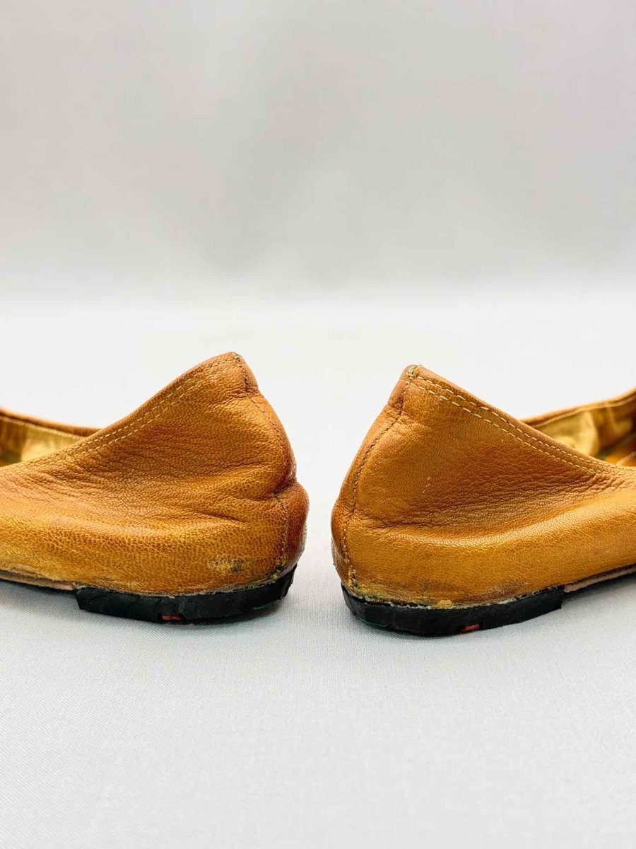 Pre-loved LANVIN Scrunch Tan Size EU 38 Ballet Flats at Reems Closet