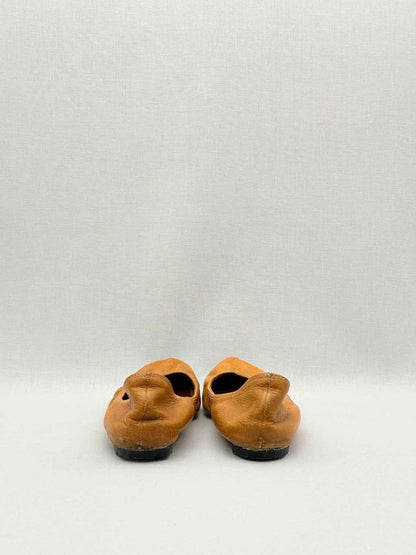 Pre-loved LANVIN Scrunch Tan Size EU 38 Ballet Flats at Reems Closet