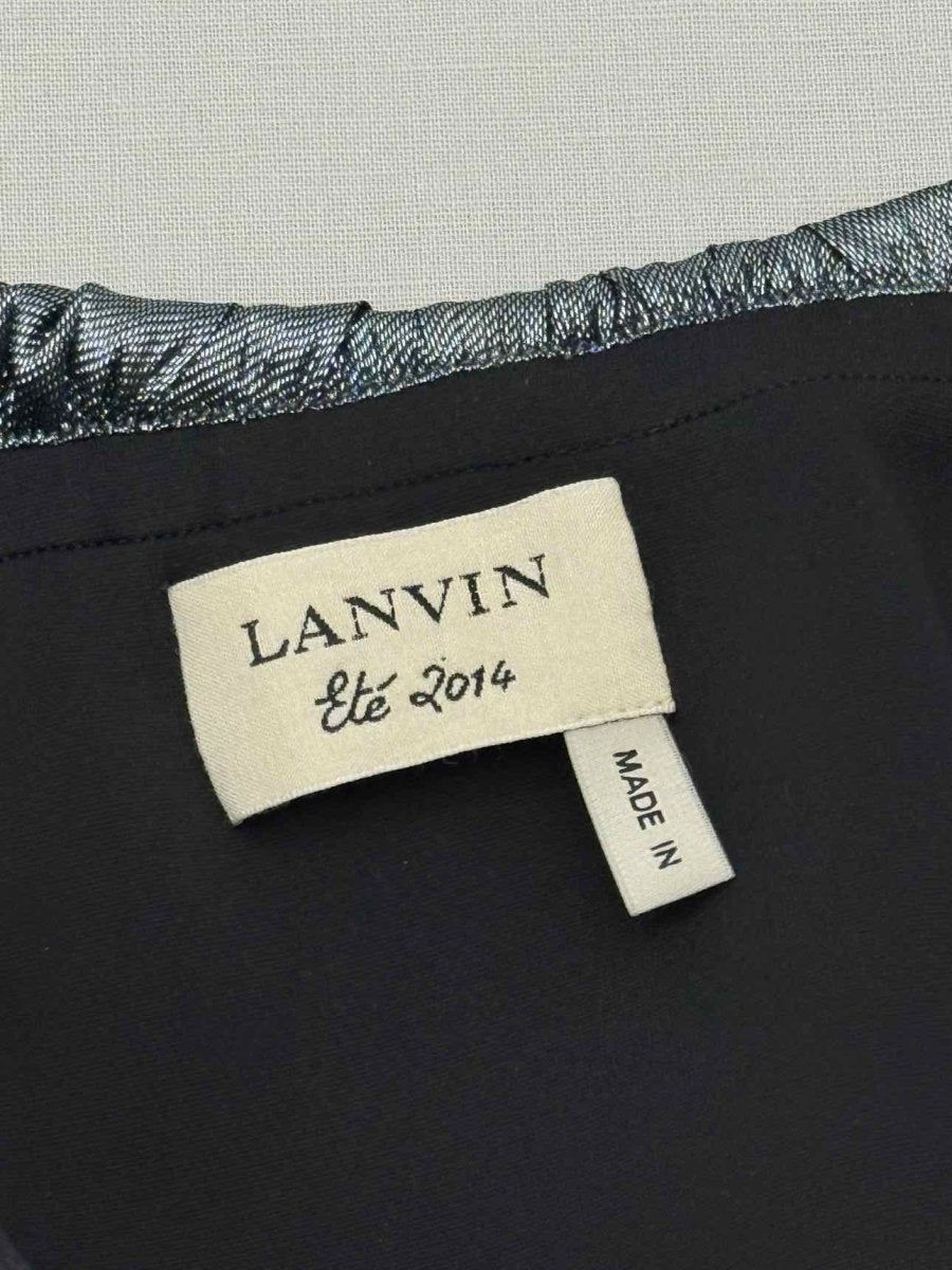 Pre-loved LANVIN Silver Size US 8 Long Dress at Reems Closet