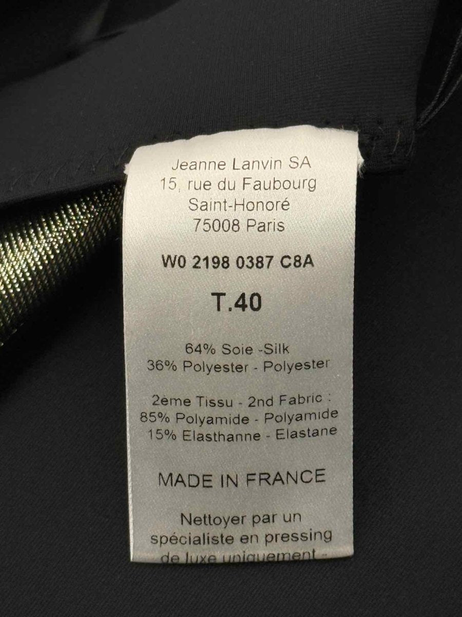 Pre-loved LANVIN Silver Size US 8 Long Dress at Reems Closet