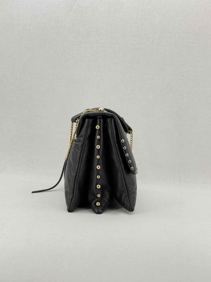 Pre - loved LANVIN Sugar Black Shoulder Bag at Reems Closet
