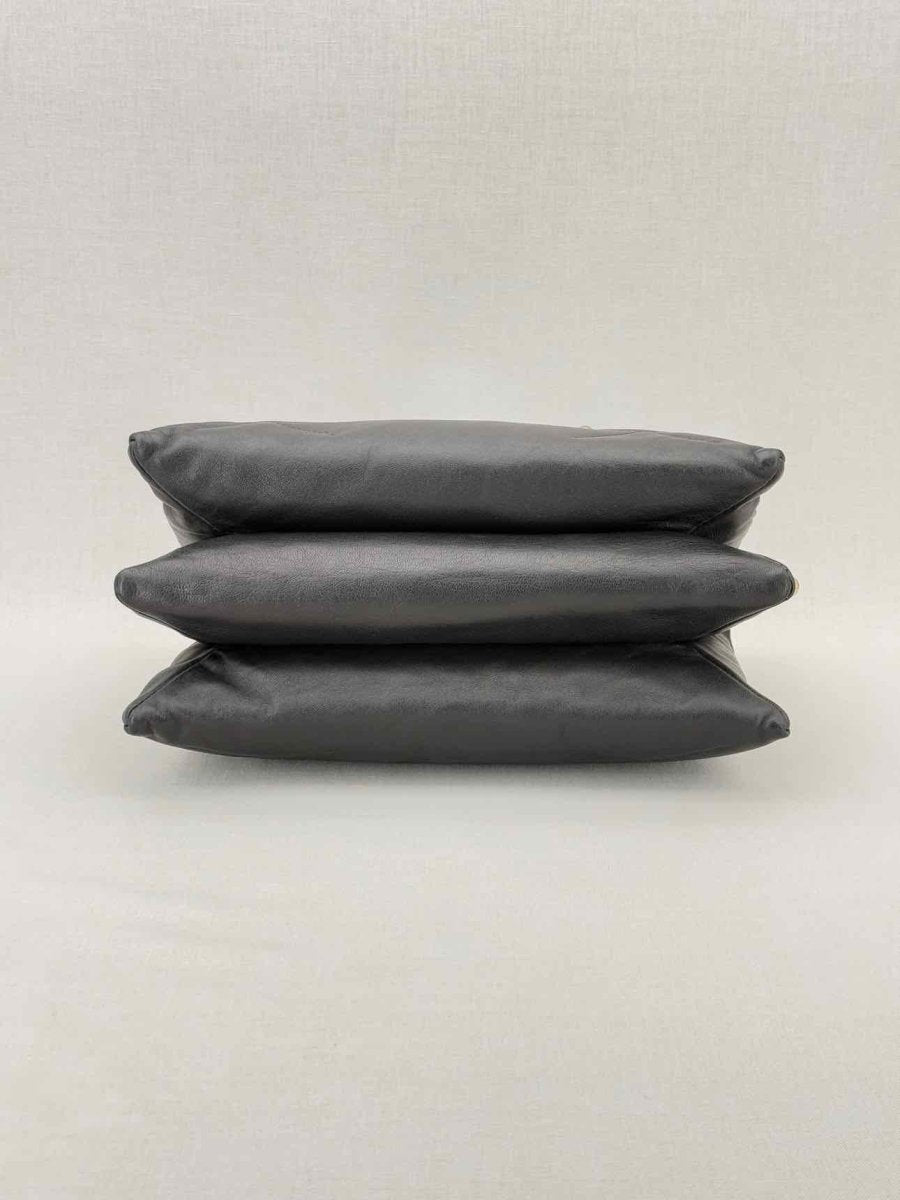 Pre - loved LANVIN Sugar Black Shoulder Bag at Reems Closet