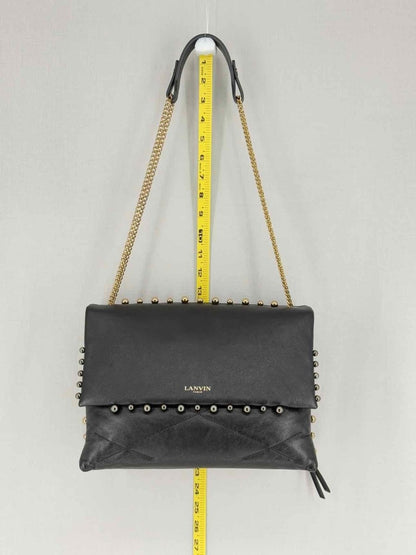 Pre - loved LANVIN Sugar Black Shoulder Bag at Reems Closet