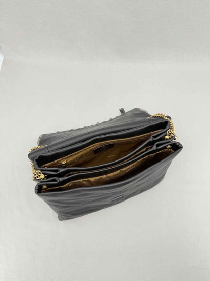 Pre - loved LANVIN Sugar Black Shoulder Bag at Reems Closet