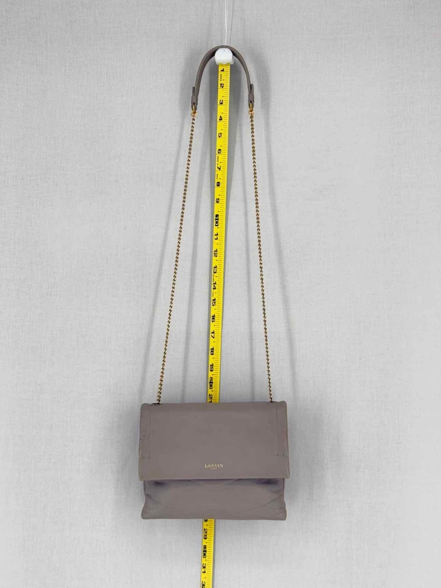 Pre - loved LANVIN Sugar Grey Crossbody at Reems Closet