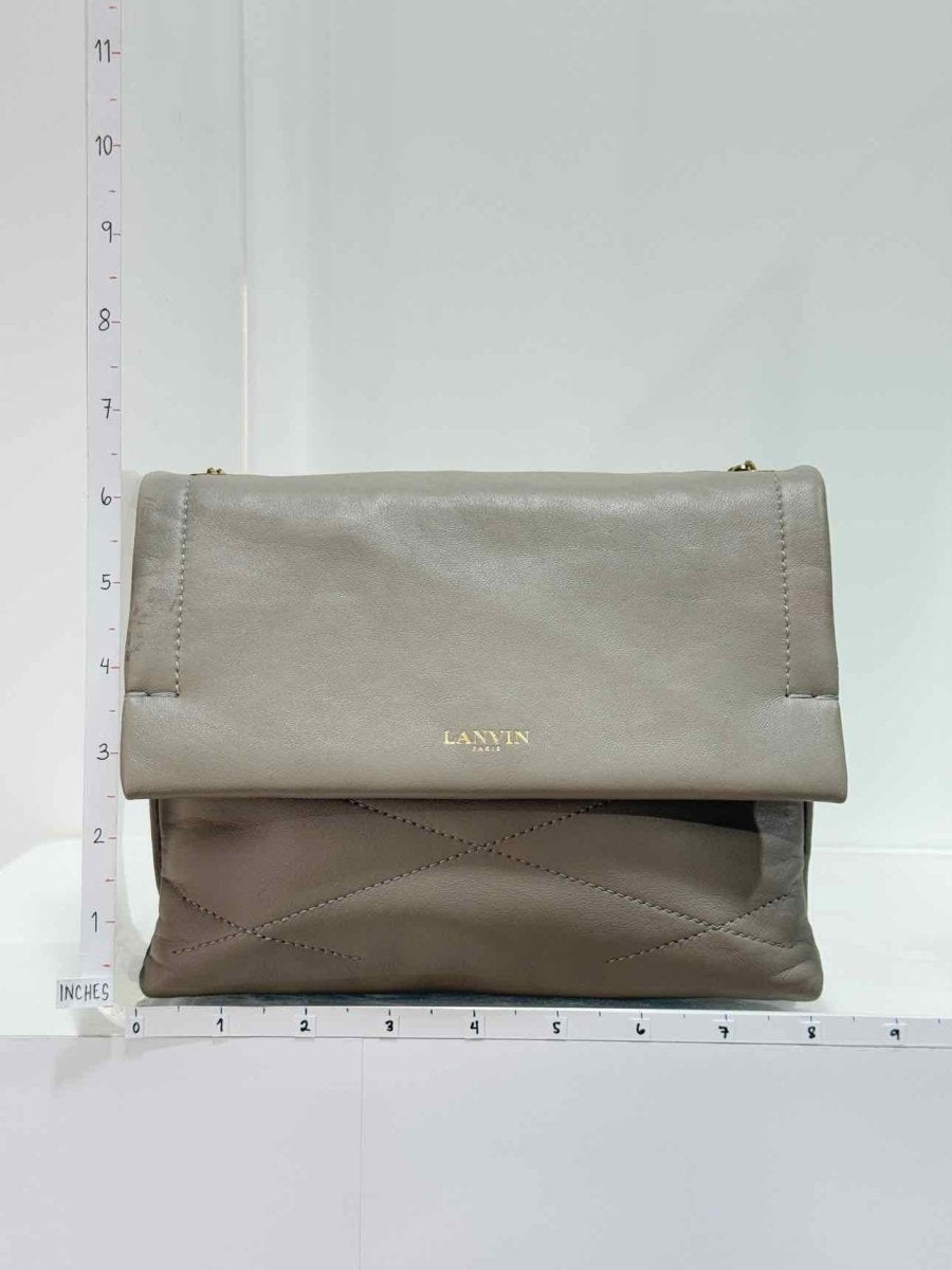 Pre - loved LANVIN Sugar Grey Crossbody at Reems Closet