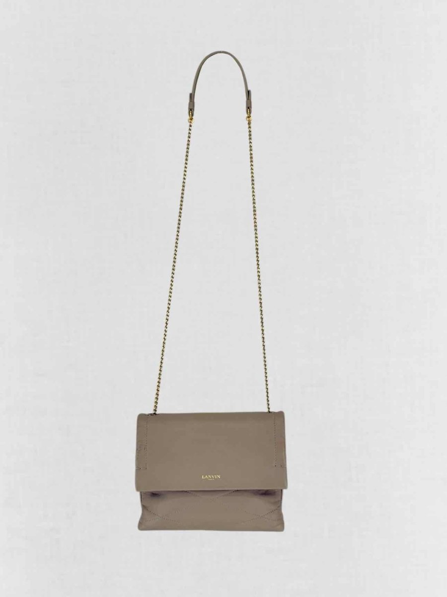 Pre - loved LANVIN Sugar Grey Crossbody at Reems Closet