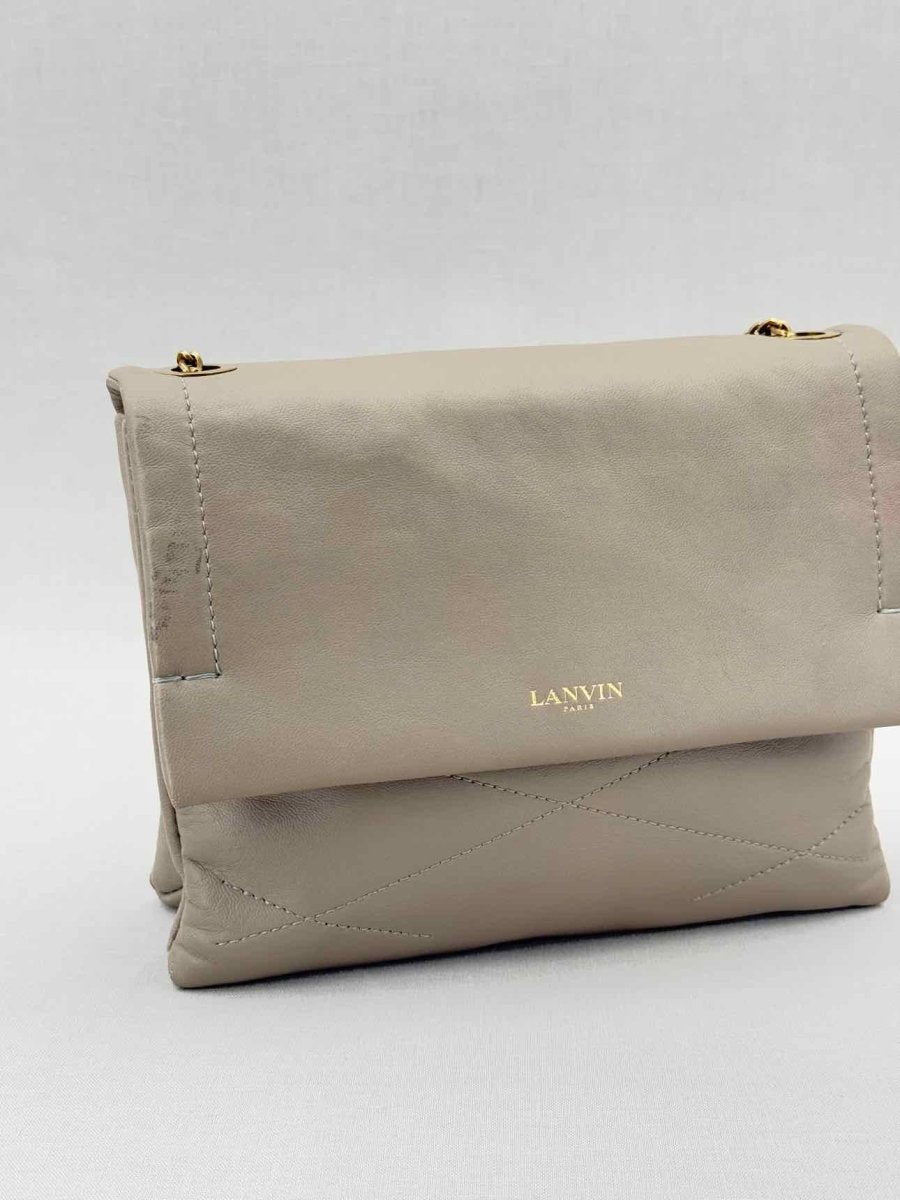 Pre - loved LANVIN Sugar Grey Crossbody at Reems Closet