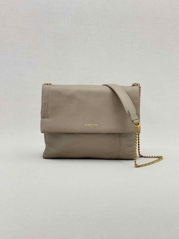 Pre - loved LANVIN Sugar Grey Crossbody at Reems Closet