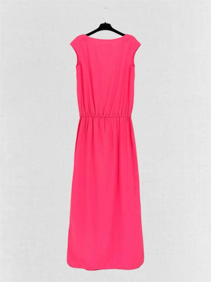 Pre-loved LAUREL Pink Embroidered Size US 6 Long Dress at Reems Closet