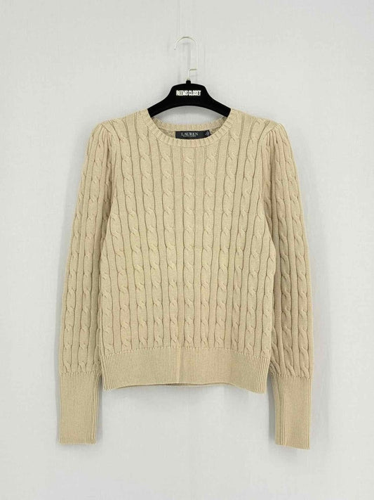 Pre - loved LAUREN BY RALPH LAUREN Beige Size Small Sweater at Reems Closet