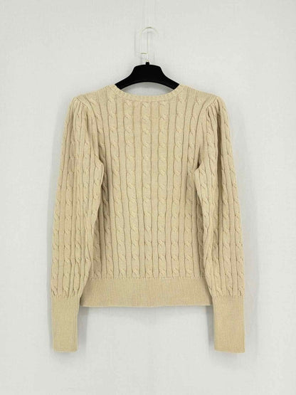 Pre - loved LAUREN BY RALPH LAUREN Beige Size Small Sweater at Reems Closet