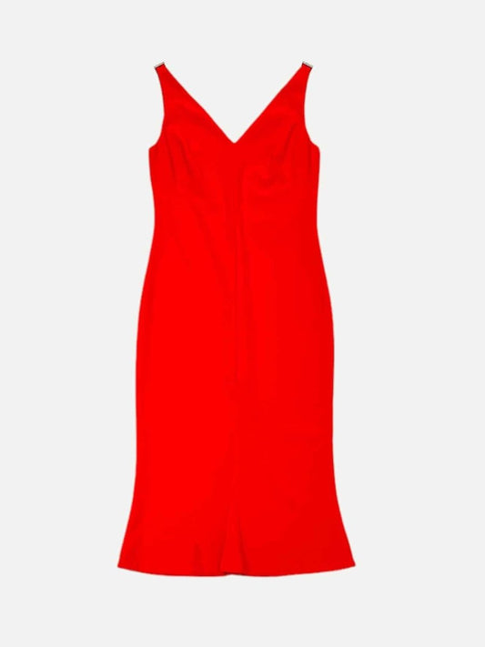 Pre-loved LAUREN BY RALPH LAUREN Sleeveless Red Knee Length Dress from Reems Closet