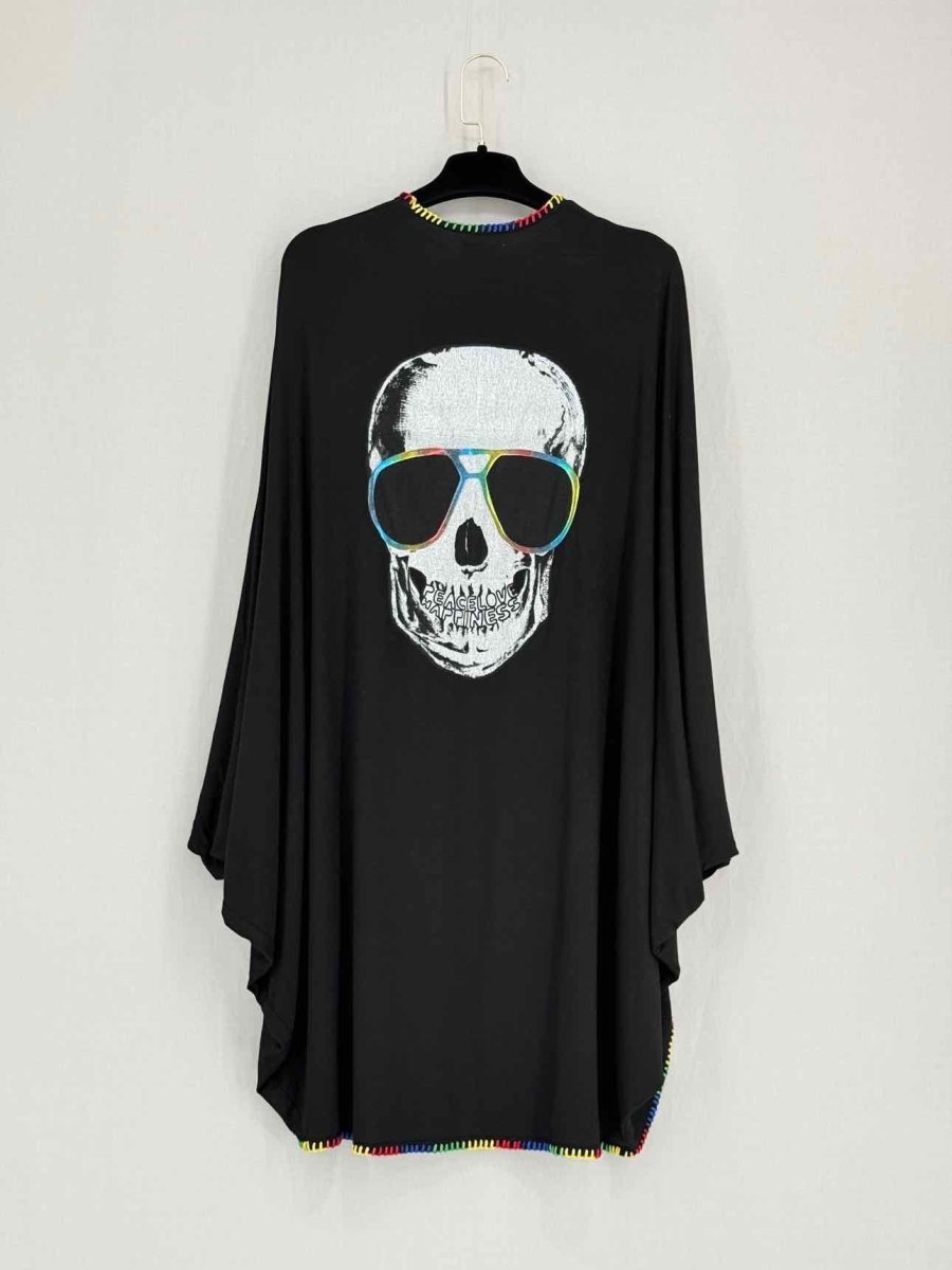 Pre - loved LAUREN MOSHI Black Size One Size Long Cardigan at Reems Closet