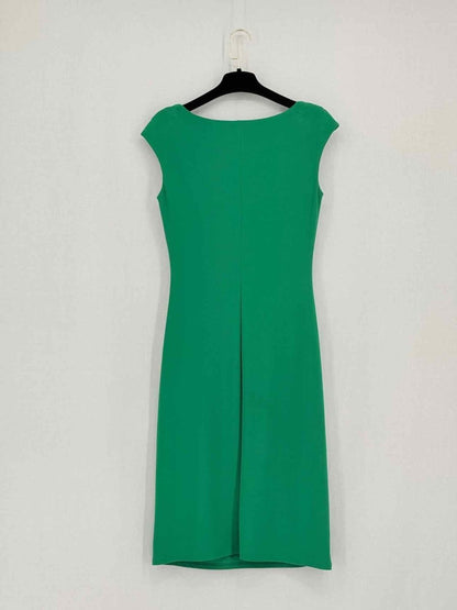 Pre - loved LAUREN RALPH LAUREN Green Size US 4 Knee Length Dress at Reems Closet