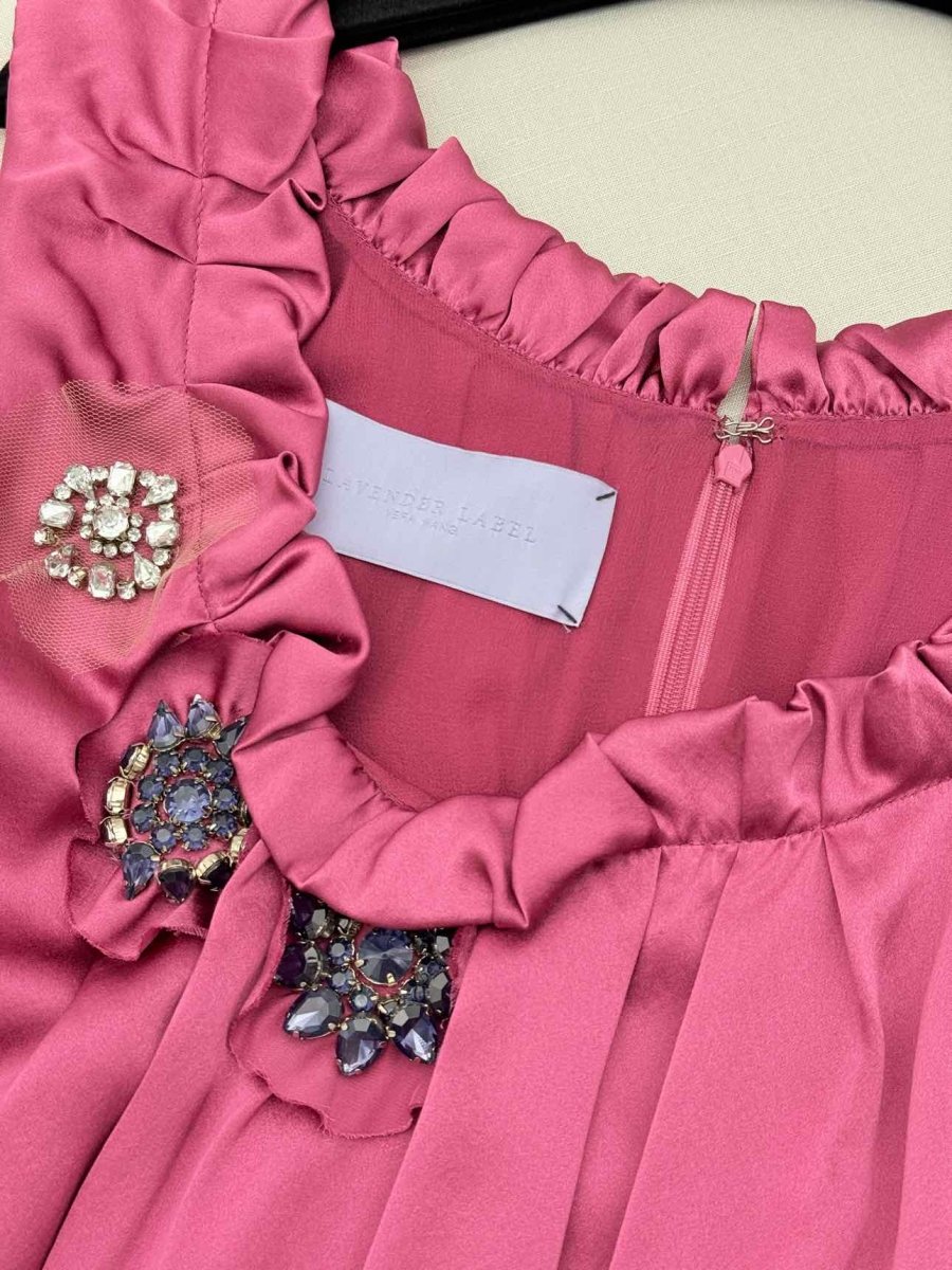 Pre-loved LAVENDER LABEL Plum Size US 8 Knee Length Dress at Reems Closet