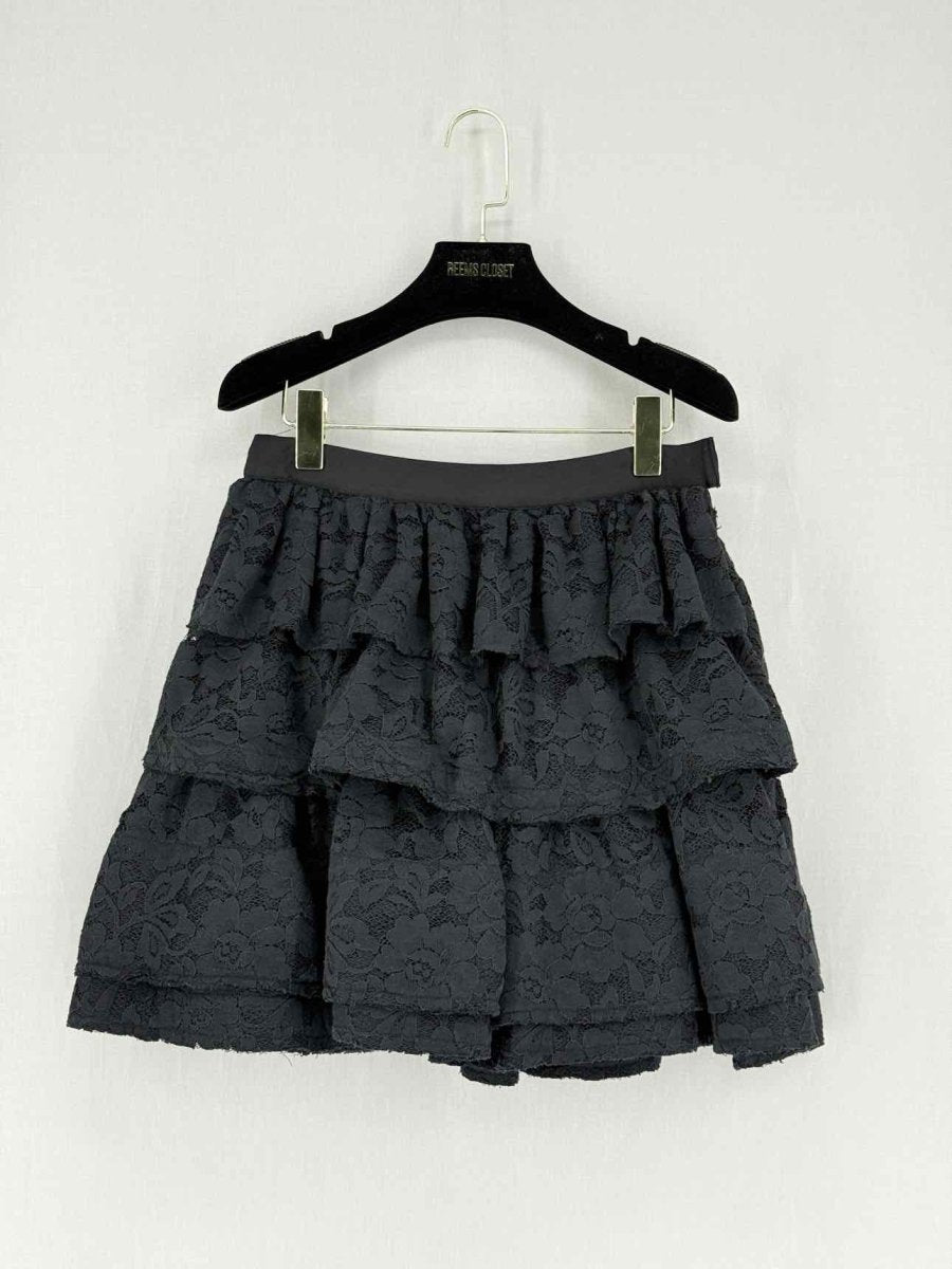 Pre - loved LAVIN Black Size US 4 Mini Skirt at Reems Closet