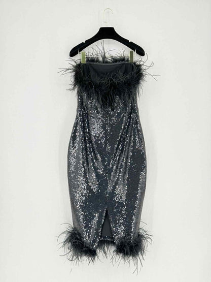 Pre - loved LAVISH ALICE Black Size US 8 Knee Length Dress at Reems Closet