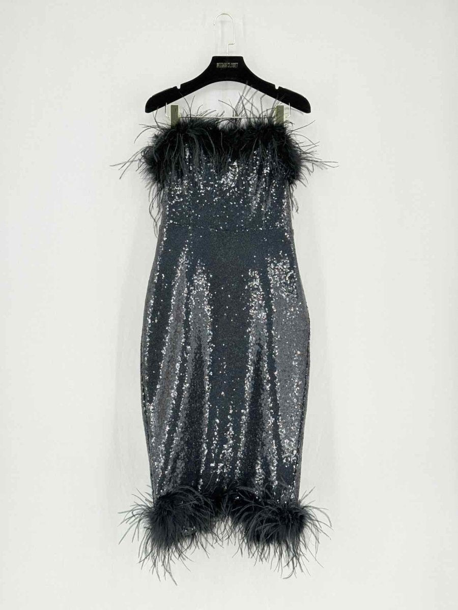 Pre - loved LAVISH ALICE Black Size US 8 Knee Length Dress at Reems Closet