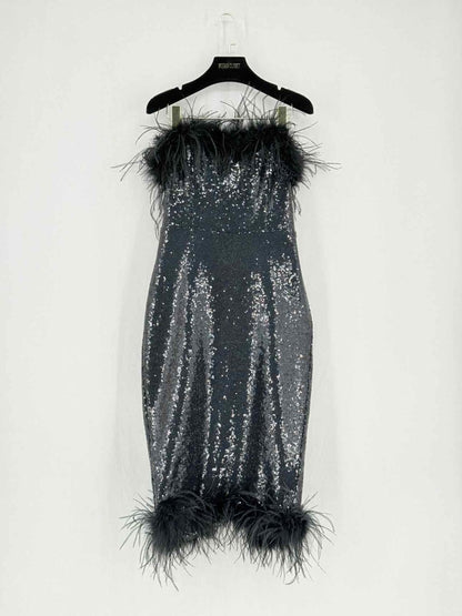 Pre - loved LAVISH ALICE Black Size US 8 Knee Length Dress at Reems Closet