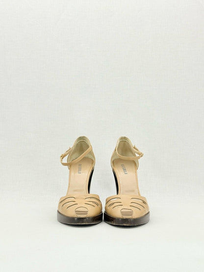 Pre - loved LE SILLA Beige Size EU 39 Heeled Sandals at Reems Closet