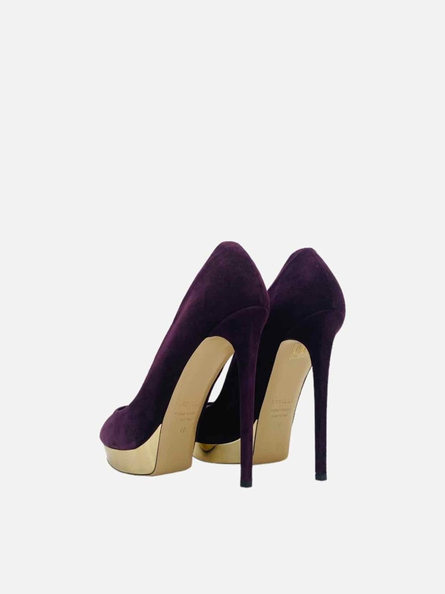 Pre - loved LE SILLA Open Toe Purple Size EU 40 Pumps at Reems Closet