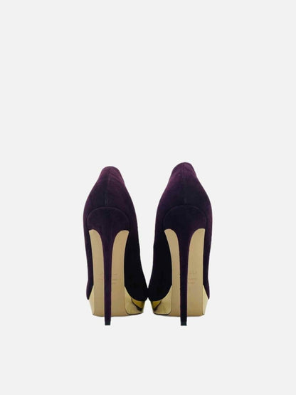 Pre - loved LE SILLA Open Toe Purple Size EU 40 Pumps at Reems Closet