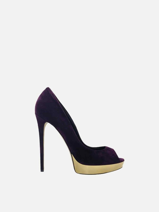 Pre - loved LE SILLA Open Toe Purple Size EU 40 Pumps at Reems Closet