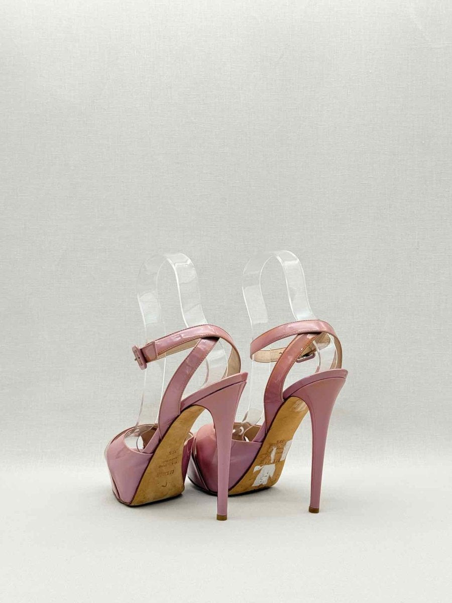 Pre-loved LE SILLA Pale Pink Size EU 39.5 Platform Sandals at Reems Closet
