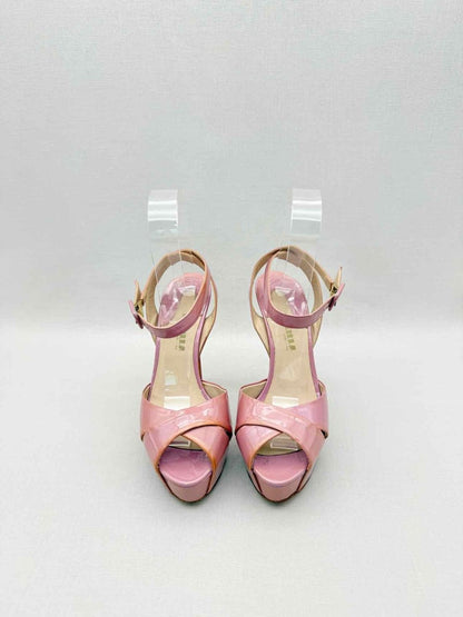 Pre-loved LE SILLA Pale Pink Size EU 39.5 Platform Sandals at Reems Closet