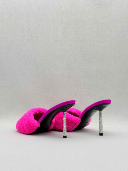 Pre - loved LE SILLA Pink Embellished heels Size EU 41 Mules at Reems Closet
