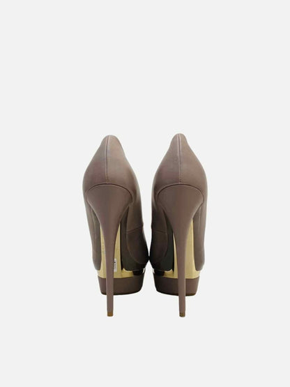 Pre - loved LE SILLA Platform Grey Pumps 40 at Reems Closet