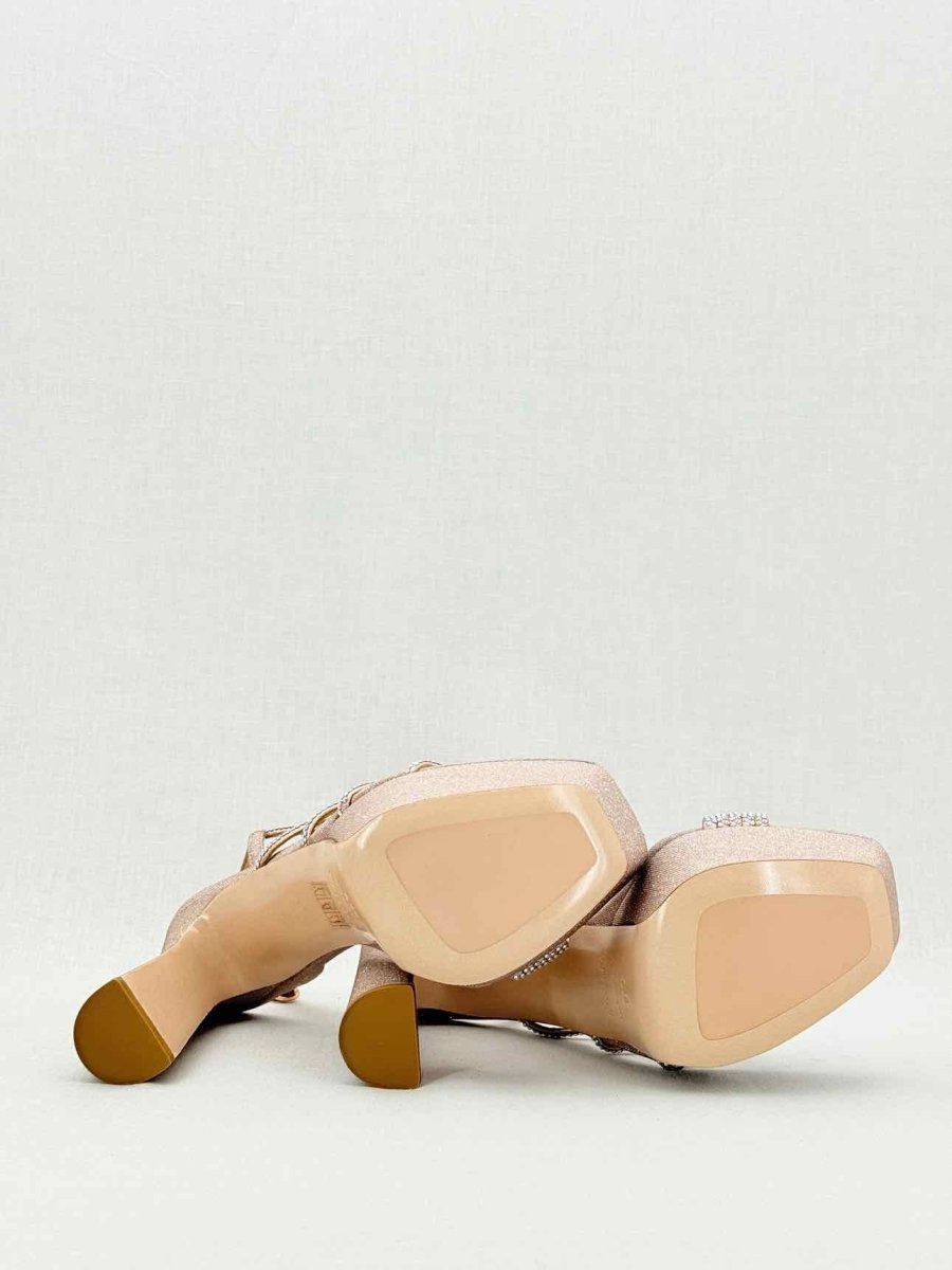 Pre - loved LE SILLA Scarlet Nude Size EU 39.5 Heeled Sandals at Reems Closet