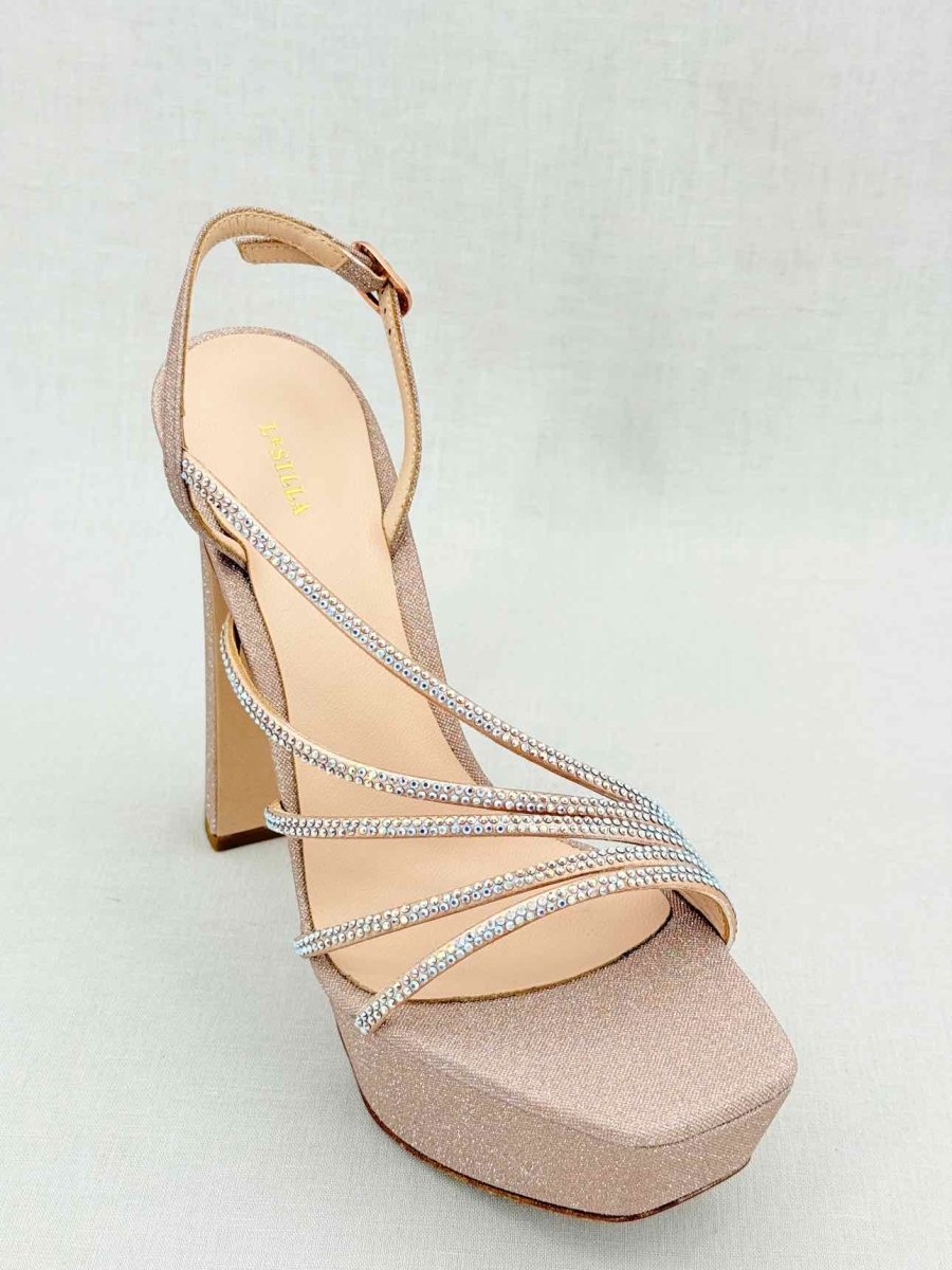 Pre - loved LE SILLA Scarlet Nude Size EU 39.5 Heeled Sandals at Reems Closet